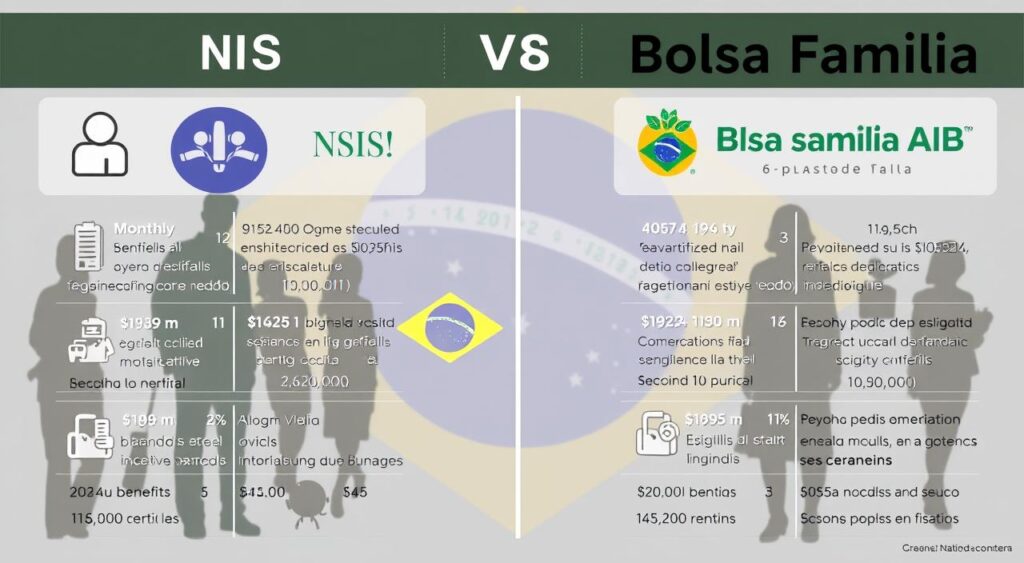 diferença entre auxílio nis e bolsa família